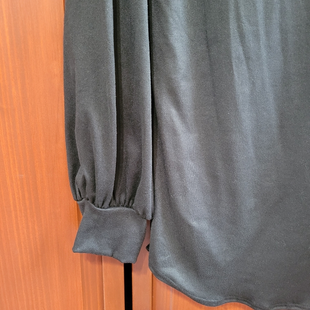 Acting Pro Black Bishop Long Sleeve Workwear Casual Tee | Medium - Picture 3 of 7
